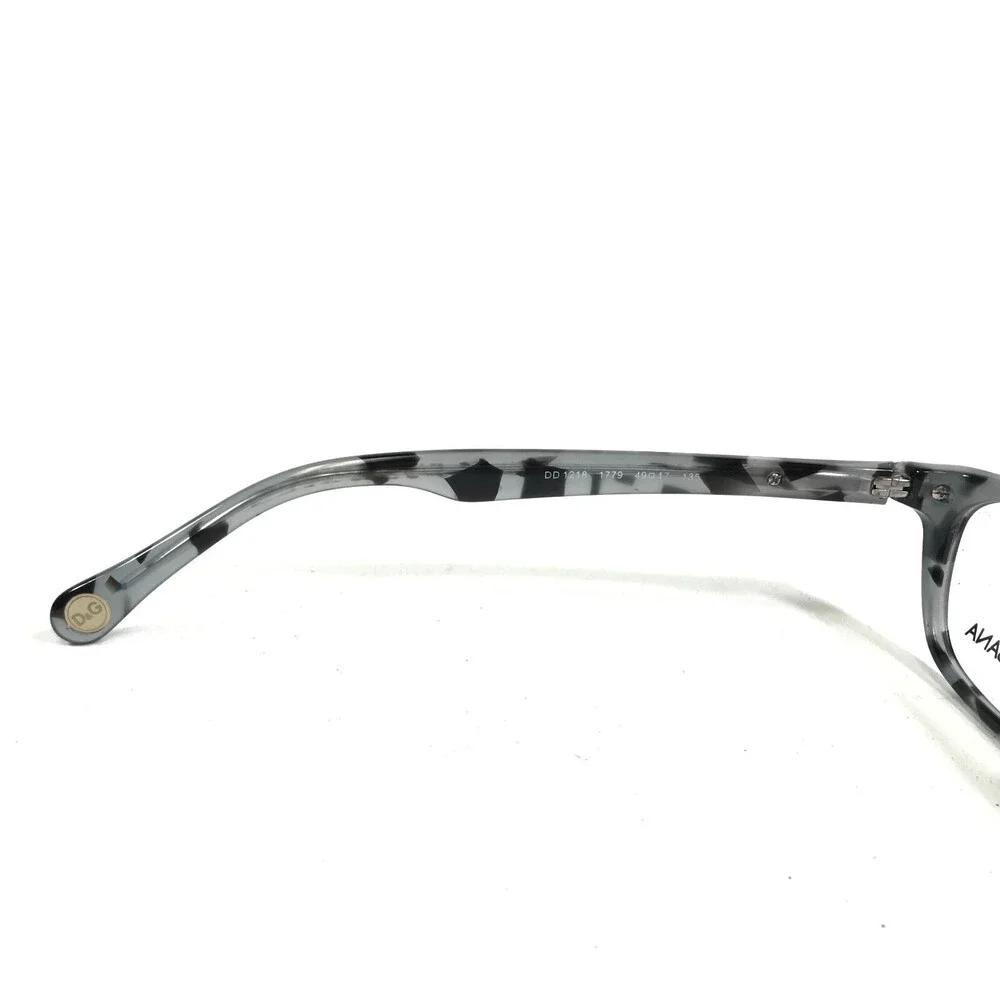 Dolce & Gabbana Eyeglasses Frames DD1218 1779 Black Grey Tortoise 49-17-135